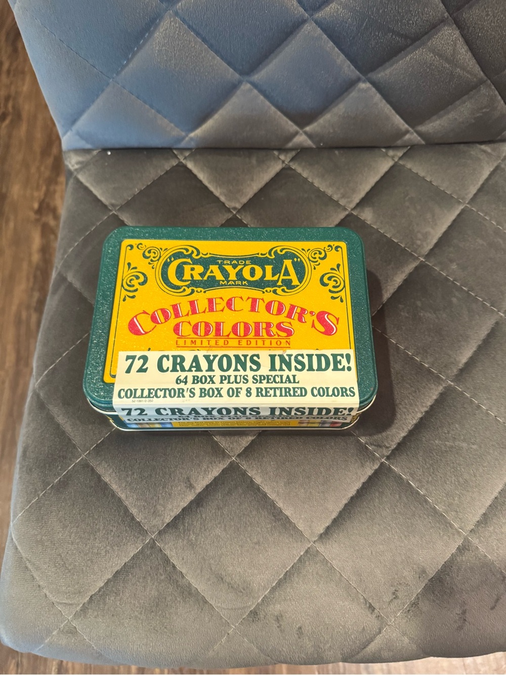 Vintage 1991 Crayola Collector's Colors Tin - opened but never used